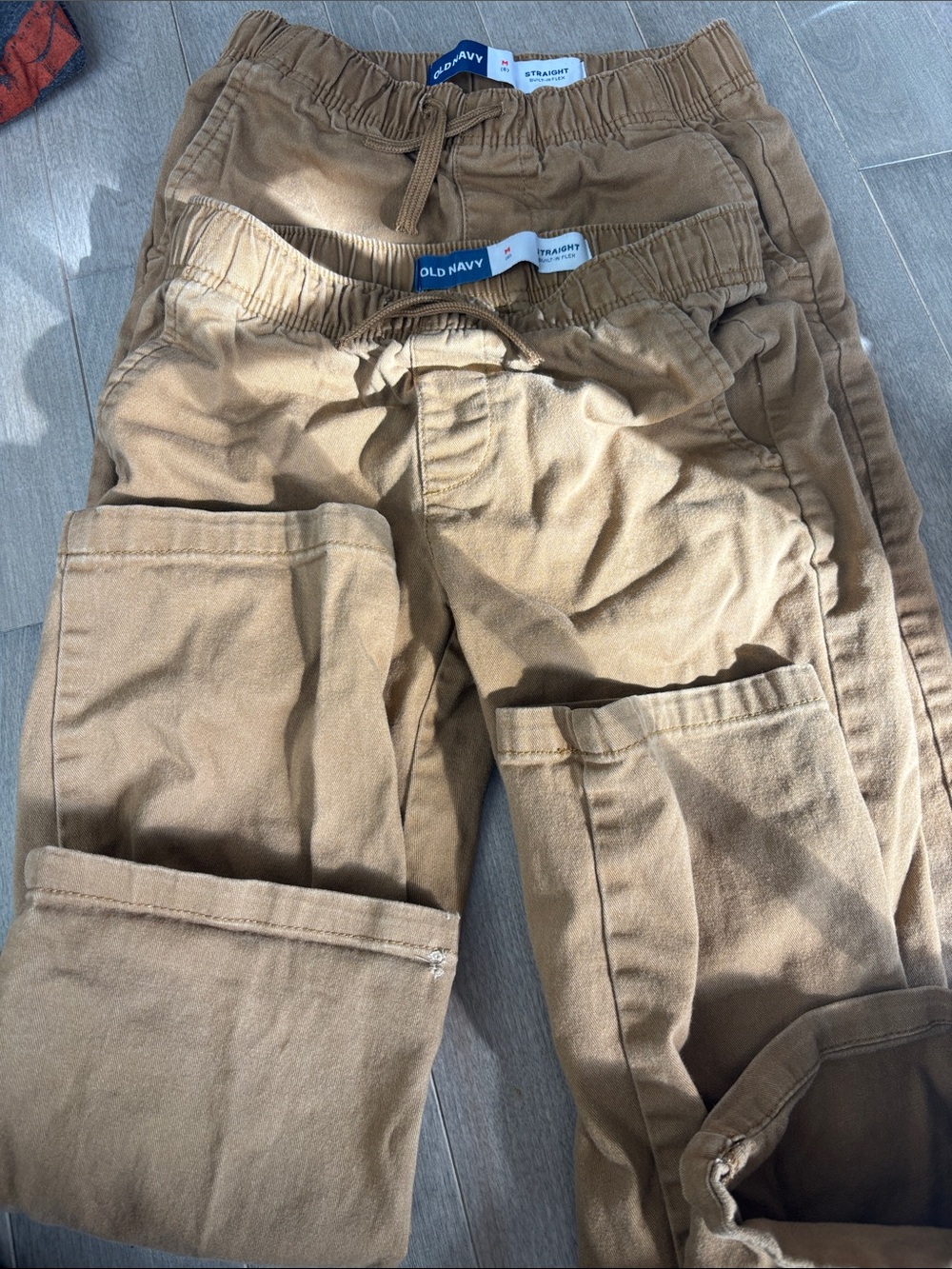 Old Navy Brown/Tan Cargo Joggers with Drawstring Waist